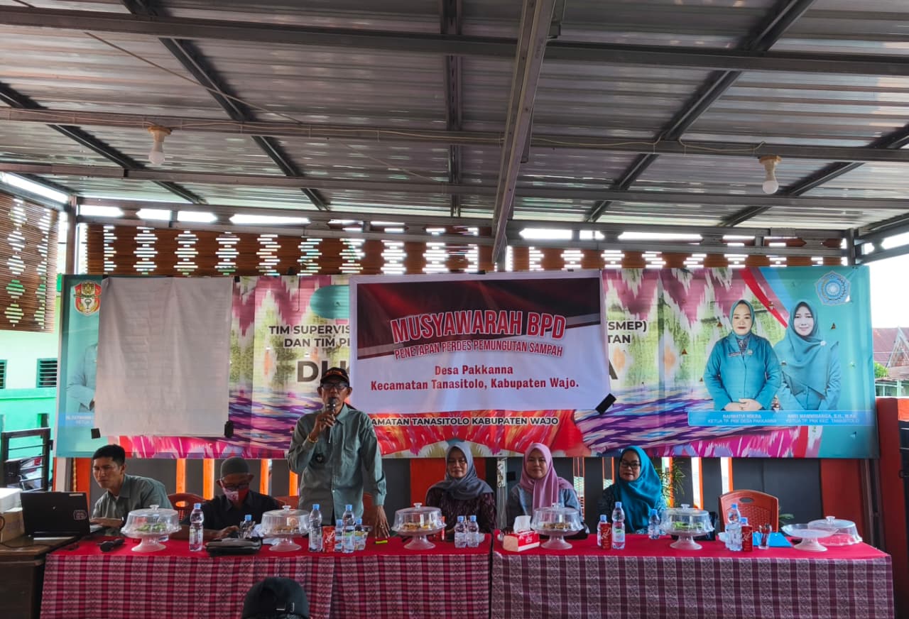 MUSYAWARAH BADAN PERMUSYAWARATAN DESA (BPD) TENTANG PENETAPAN PERDES PEMUNGUTAN SAMPAH